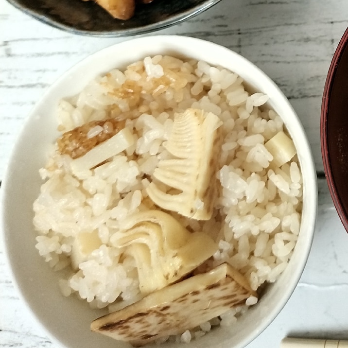 焼きたけのこの炊き込みご飯